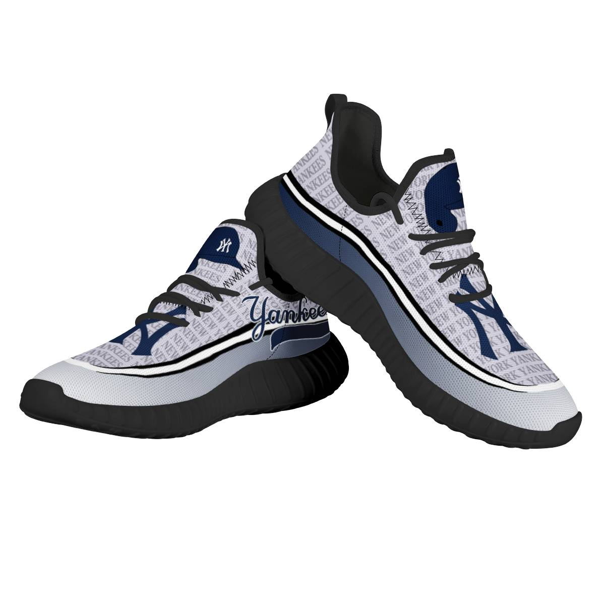 Men's New York Yankees Mesh Knit Sneakers/Shoes 007